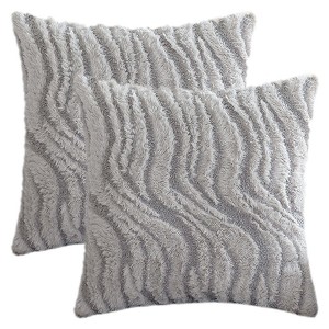 REGALWOVEN Geometric Decorative Farmhouse Throw Pillow Covers Soft Plush Cushion for Sofa Living Room Office 2 Pcs - 1 of 4
