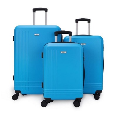Mirage Luggage Alisa ABS Hard shell Lightweight 360 Dual Spinning Wheels and Combo Lock 3-Piece Luggage Set