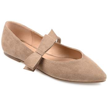 Journee Collection Womens Aizlynn Ballet Pointed Toe Slip On Flats