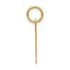 Black Bow Jewelry 14k Yellow Gold, Jersey Collection, Medium Number 1 Pendant - 2 of 4