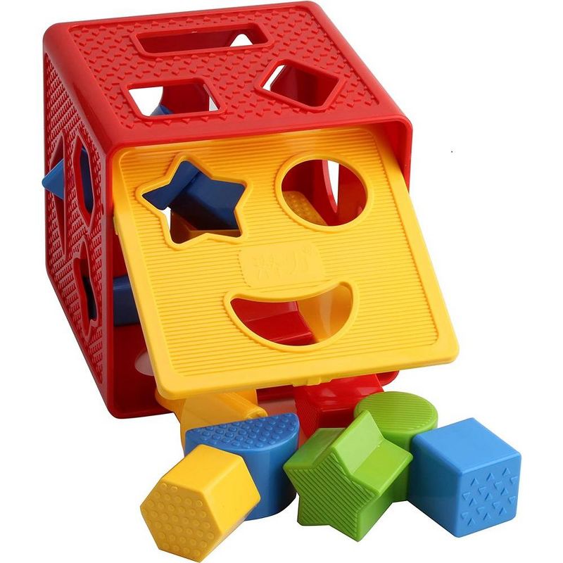 Baby Shape Sorter Toy Blocks - Childrens Blocks Includes 18 Shapes - Color Recognition Shape Toys with Colorful Sorter Cube Box - Play22Usa, 3 of 9