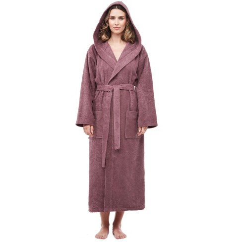 Arus , Women's Meridian Regular Style Hooded Mid-Calf 100% Turkish Cotton Robe - image 1 of 3