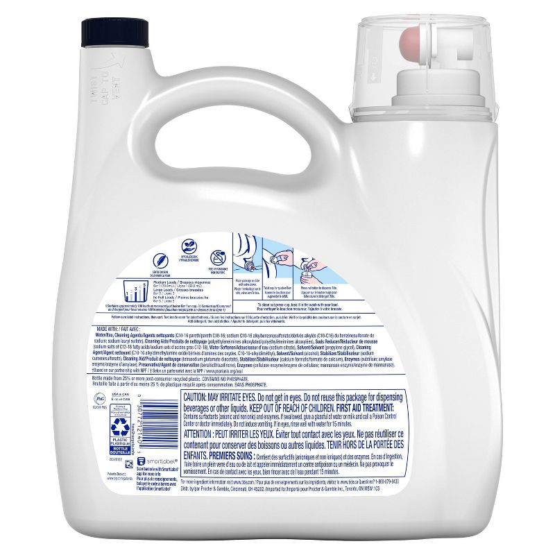 Tide High Efficiency Liquid Laundry Detergent - Free & Gentle, 5 of 10
