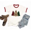 Simply Sage Market Women's Christmas tree Short Sleeve Ringer Tee - 2 of 3