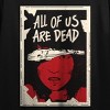 All Of Us Are Dead Namr-Ra Women’s Black Crew Neck Short Sleeve Crop Top - 2 of 4