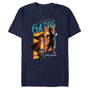 Men's Puss in Boots: The Last Wish Adventure Gatos T-Shirt - 1 of 4