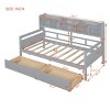 Daybed,Wood Slat Support Daybed Frame With Bedside Shelves And Two Drawers,Daybed Storage,Daybed For Bedroom-Cuddlewood - 4 of 4