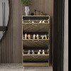 Famapy 3-Tiers Entryway Shoe Cabinet With Flipped Drawers - 3 of 4