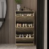 Famapy 3-Tiers Entryway Shoe Cabinet With Flipped Drawers - image 3 of 4