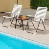 Costway Patio PP Folding Chair Adjustable Reclining 7-Level All-Weather Portable Outdoor - image 4 of 4