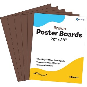 Poster Board Lightweight Craft Backing Boards for Presentations Office Sign Blank Painting Board Smooth Surface Poster Sheets for School - 1 of 4