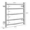 Costway Electric Heated Towel Warmer Wall Mount Drying Rack 304 Stainless Steel - image 3 of 4