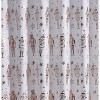 Kate Aurora Tis The Season Dusty Rose Metallic Christmas Toy Soldiers & Nutcrackers Fabric Shower Curtain - Standard Size - 3 of 3