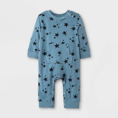Grayson Mini Baby Star Romper - Blue Newborn