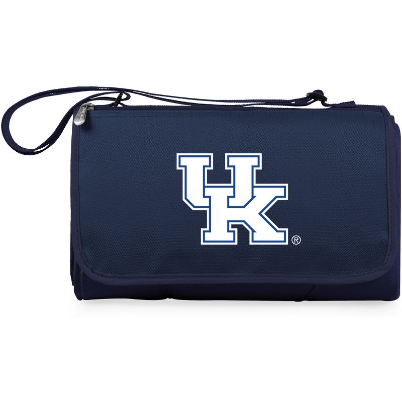 NCAA Kentucky Wildcats Blanket Tote Outdoor Picnic Blanket - Navy Blue, 1 of 6