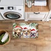 Stupell Industries Three Christmas Hat Dogs Printed Anti-Fatigue Floor Mat, design by Kim Allen, 30"x18" - 3 of 4