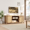 Farmhouse TV Stand w/ Rattan Doors & Adjustable Shelves - Modern Media Console for 65" TVs | Rustic Entertainment Center for Living Room/Bedroom - 3 of 4