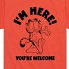 Boys' - Garfield - I'm Here Youre Welcome Short Sleeve Graphic T-Shirt - 2 of 4