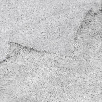 Light Gray Medium Waterproof Sherpa Fleece Pet Blanket