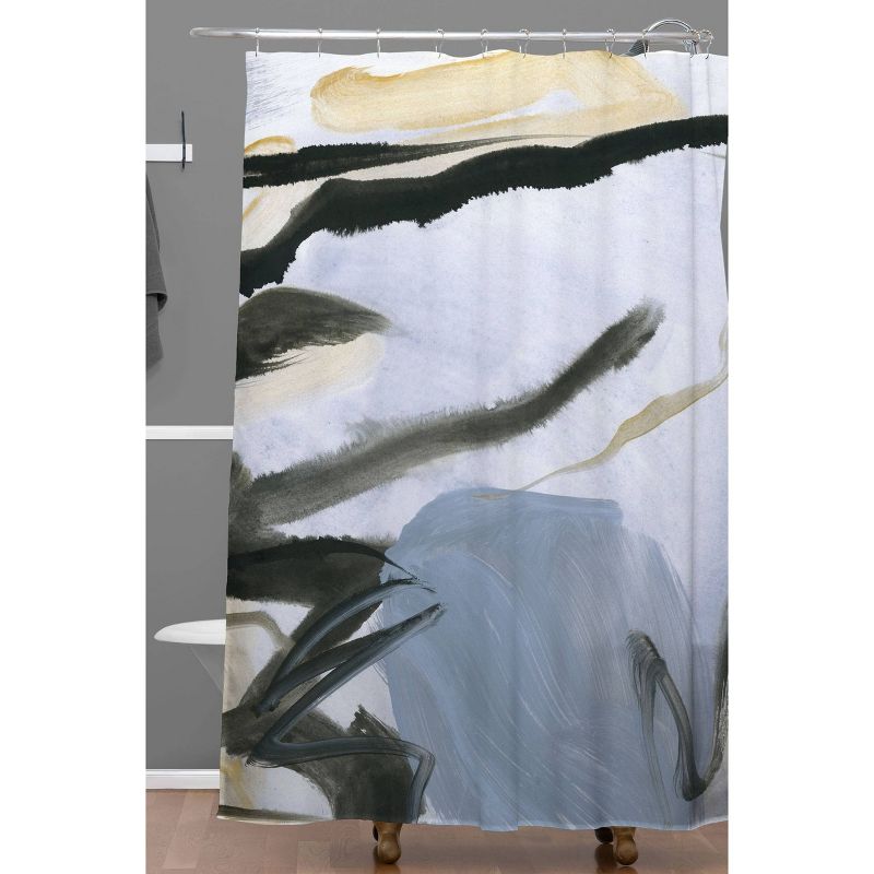 Iris Lehnhardt Abstract and Minimal Shower Curtain Blue - Deny Designs, 3 of 5