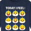 Boys' - Baby Shark - Today I Feel Grid Long Sleeve Graphic T-Shirt - 2 of 4