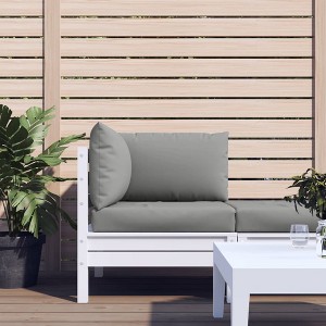 Aghana Digitals 3-Piece Grey Oxford Fabric Rectangular Pallet Cushions: Indoor/Outdoor Comfort, - 1 of 4