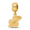 Black Bow Jewelry 14k Yellow Gold Plated Sterling Silver Kansas Jayhawks NCAA Bead Charm - 4 of 4