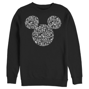 Men's Mickey & Friends Filled With Faces Sweatshirt - 1 of 4