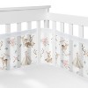 Sweet Jojo Designs 6p Girl Crib Bedding + BreathableBaby Breathable Mesh Liner Anti Bumper Pad Deer Floral Pink Green White - 3 of 4