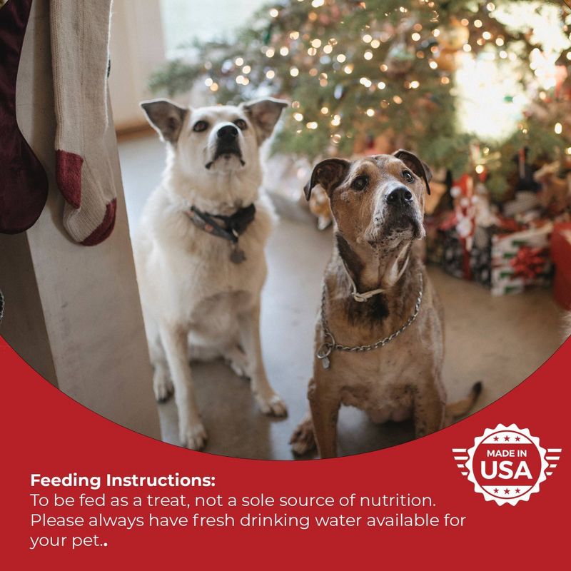 Foppers Pet Treat Bakery Holiday Bones Dog Treats - 6oz, 3 of 6