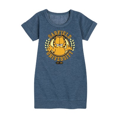 - Garfield - University Graphic Short Sleeve Fleece Dress