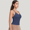 Anna-Kaci Active Women's Strappy Crisscross Back Athletic Tank Top with Built-In Shelf Bra - 4 of 4