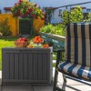Infurnic Deck Boxes, Outside Storage Box Container with Handle for Storage Patio Furniture, Garden Tools, Pool Supplies, Black, 30.75"*17.1"*21.85" - 2 of 4