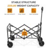Karl Home 29.3'' W Blue Garden Cart Portable Collapsible Utility Wagon - 4 of 4