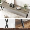 Jojoka Narrow Sofa Table, Entryway Console Table with Storage Shelf and Metal Frame,Behind Couch Table Industrial Hallway Table for Living Room,Foyer - 3 of 4