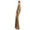 Mac Duggal Womens Metallic Long Asymmetrical Gown Dress - 2 of 2