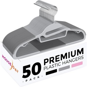 HOUSE DAY Heavy Duty Plastic Hangers - 1 of 4