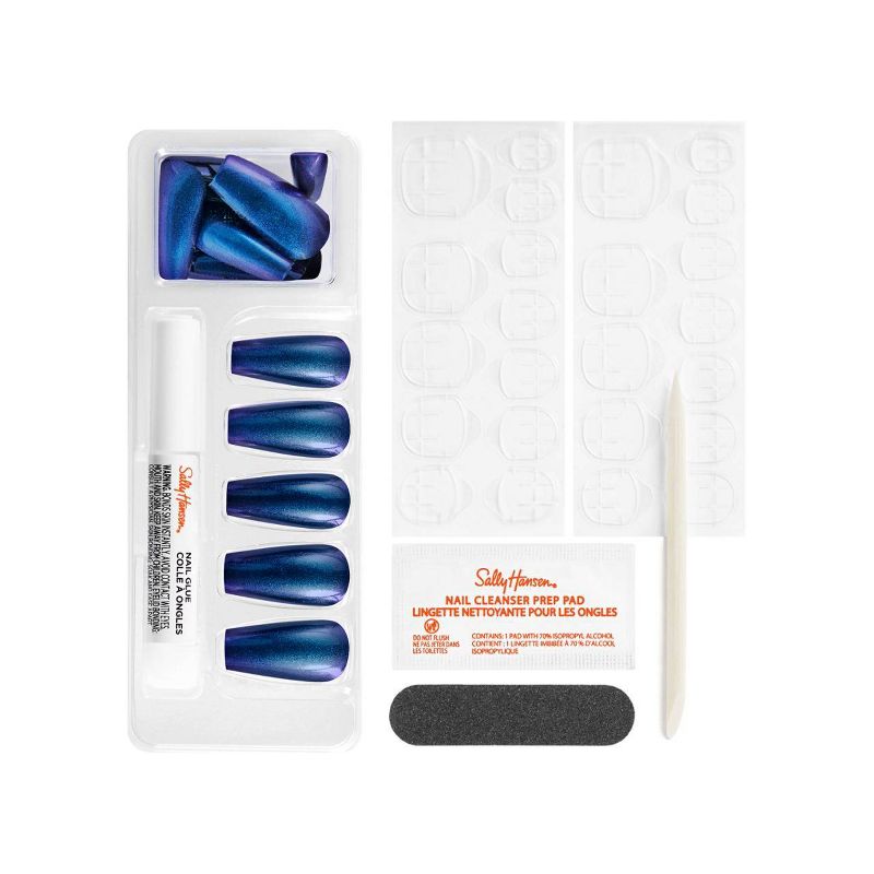Sally Hansen Salon Effects Perfect Manicure Press-On Nails Kit - Coffin - Hyp-Nautical - 24ct, 4 of 7