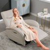 FONTOI Swivel and Rocker Accent Chair with Lumbar Support, Max Swivel Degree 270°, Beige&Grey, 36.23"*42.2"*34.65" - 2 of 4