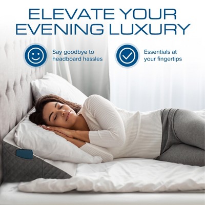 Kolbs Bed Wedge Pillow | Chic Jacquard Cover | Wedge Pillow 12 Inch Standard Width