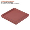 Unique Bargains Indoor Ceramic Square Plant Pot Saucers Tray 2 Pcs - 3 of 4