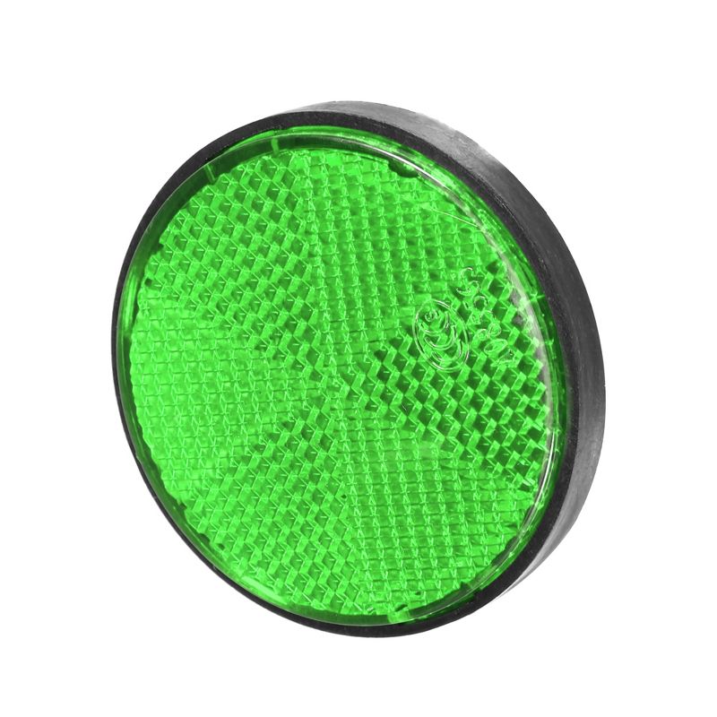 Unique Bargains Motorcycle Round Safety Spoke Reflective Self Adhesive Reflector Green 10 Pcs, 5 of 7