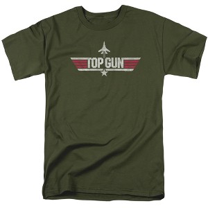Top Gun Logo Adult T-Shirt Military Green 3X Large - 1 of 4