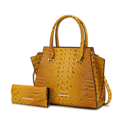 MKF Collection Viridiana Women’s Luxe Croc-Embossed Versatile Tote Bag by Mia K