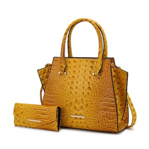 MKF Collection Viridiana Women’s Luxe Croc-Embossed Versatile Tote Bag by Mia K - 1 of 4