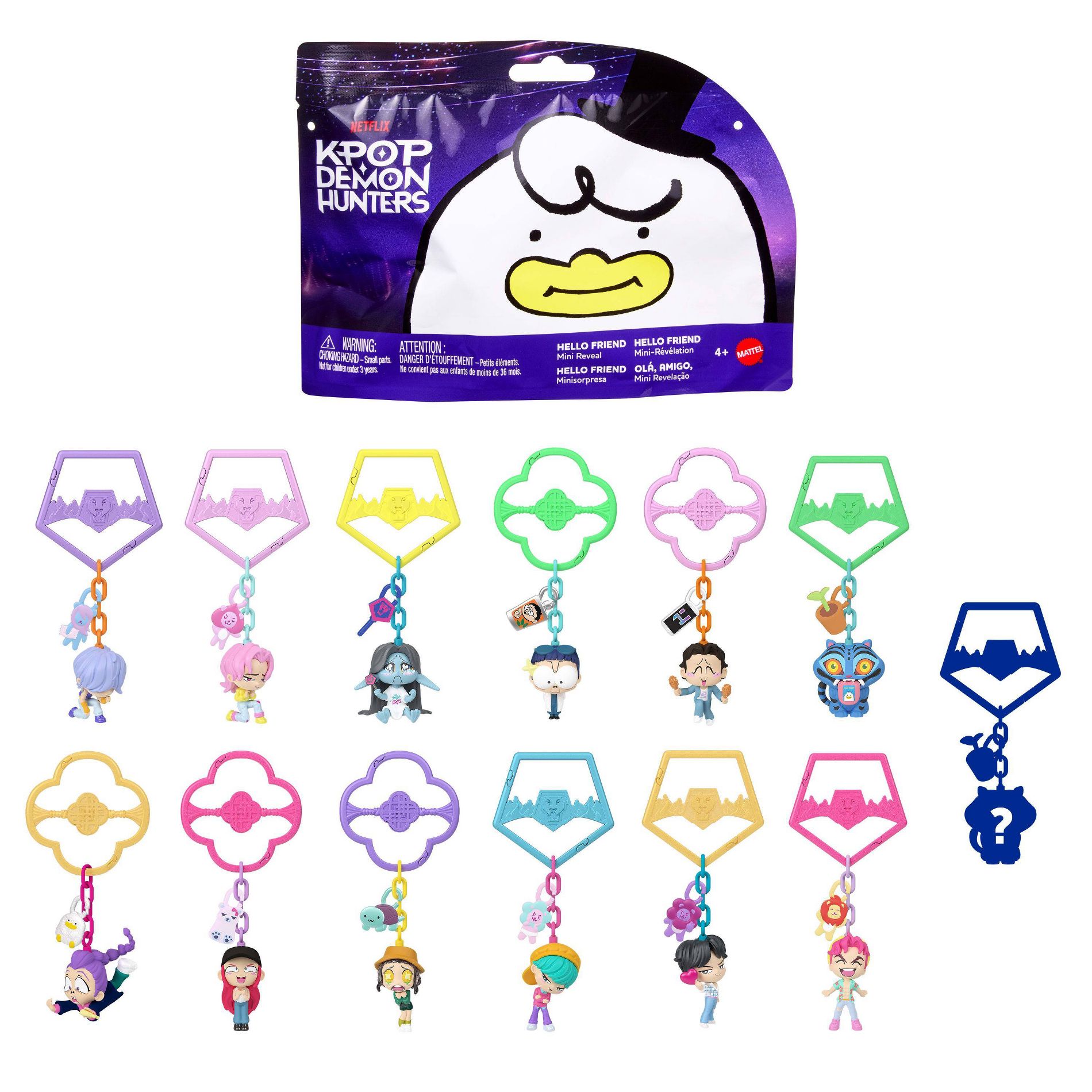 KPop Demon Hunters Mini Collectible Keychain Figures HUNTR/X Saja Boys Derpy Sussie  Accessories