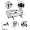 ROVSUN 1 Burner Portable Propane Gas Grill, 12000BTU Stainless Steel Tabletop Outdoor Cooking Grill for Picnic Camping RV Tailgating Patio Garden BBQ - 2 of 4