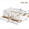 Kumasinova Twin/Full Storage Platform Bed with 2 Drawers,Solid Wood Bed Frame with Guardrails,Small Shelf,Hooks,No Box Spring Needed - 3 of 4