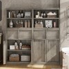 Tall Bathroom Cabinet, Floor Storage Cabinet with Doors & 2 Drawers, 51" H Tall Bathroom Organizer Cabinet Freestanding for Bathroom, Living Room - 2 of 4