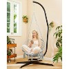 Greenstell Hammock Chair with Backrest - Swing Chair for Indoor and Outdoor Use, Holds 350 Pounds - 2 of 4
